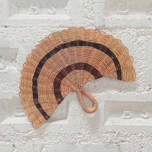 Beautiful rattan <b>hand</b> <b>fan</b> best selling braided hanging <b>fans</b> low price wall decoration items - Product Image 1