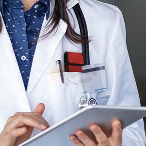 Mini otoscope en fibre optique en acier inoxydable, format de poche, kit de diagnostic ORL, étui de protection, éclairage LED lumineux - Product Image 6