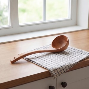 Cuillère à café en bois artisanale à long manche pour la cuisine, le bar et les cafés - Product Image 2