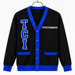 Pulls en tricot à col en V personnalisés avec les logos de la sororité/fraternité/écoles/collèges/universités Zeta Phi Beta pour hommes et femmes - Product Image 1