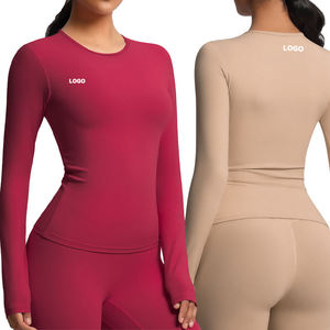 Custom Logo Lightweight Breathable Plus Size Athletic Fitness <b>Yoga</b> Top Long Sleeve Zipped <b>Jacket</b> Women Four-Way Stretch Sports - Product Image 4