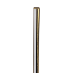 Lampada da terra a LED Prism Brassed Gold con interruttore on/off e base in finto marmo - Product Image 4