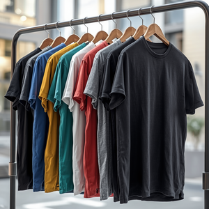 เสื้อยืดผู้ชายผ้าฝ้ายแบบเรียบง่าย สวมใส่สบายในชีวิตประจำวัน พร้อมบริการรับผลิตแบบ OEM ODM - Product Image 6