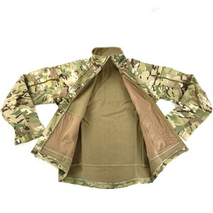 Chaqueta de Camuflaje para Hombre, Cuello Alto, Cierre de Cremallera, Transpirable, Informal, para Otoño, Corte Regular, Material de Poliéster - Product Image 2