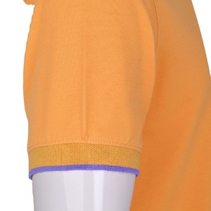 Polos en coton personnalisés pour hommes avec design respirant, manches courtes à séchage rapide, logo brodé grande taille confortable - Product Image 5