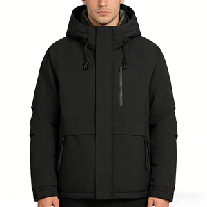 Factory Wholesale Unisex Softshell Jacket Comfortable <b>Warm</b> Casual Outdoor <b>Waterproof</b> Winter Stand Collar Front Logo - Product Image 4