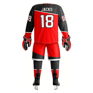Nouvelle Arrivée 2026 – Ensemble Complet d'Uniforme de Hockey sur Glace Unisexe – Construction Durable, Tissu Extensible, Manches Courtes, Col en V, Respirant - Product Image 4