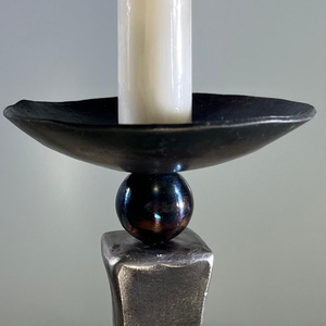 Durable Solid Iron Modern Candle Holder 3-<b>Candlestick</b> Heat Resistant Handmade Easter Christmas Home Outdoor Decoration - Product Image 4
