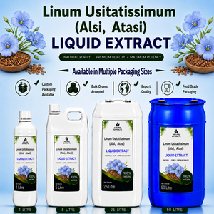 Linum Usitatissimum Liquid Extract Flaxseed <b>Herbal</b> <b>Supplement</b> Natural Food Grade Bulk Packaging - Product Image 1