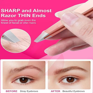 Pince à épiler de précision personnalisable de qualité supérieure, nouvelle arrivée, meilleur fournisseur, service OEM ODM, dernière génération, durable et facile à saisir - Product Image 3