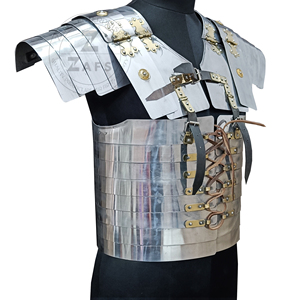 Armadura Lorica Segmentata Auténtica Hecha a Mano, Armadura Corporal de Acero Suave para Legionario Romano, para Disfraces de Cosplay y Reenactment Histórico - Product Image 2