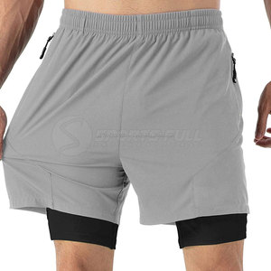 2025 pantalones cortos de gimnasio para hombre más vendidos diseño personalizado con logotipo propio 100% algodón transpirable ecológico patrón sólido estilo Casual - Product Image 3