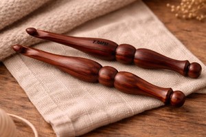 Wooden <b>Crochet</b> <b>Hook</b> Elegant Natural Wood Design With Comfortable Grip for Crafting Enthusiasts Worldwide - Product Image 3