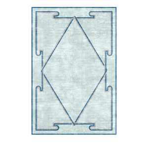 Alfombra Moderna Hecha a Mano de Lana, Alfombra de Lujo con Mechones Hechos a Mano en Color Marfil con Forma Orgánica Irregular, Lavable - Product Image 4