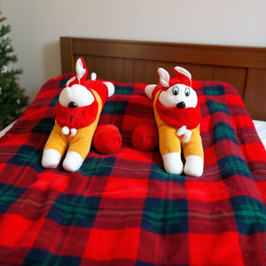 Luxury 1000 GSM Raschel Baby Blanket Soft Warm Double-Layer Flannel Fleece Plaid Pattern Thick and Comfortable for <b>Winter</b> Use - Product Image 3