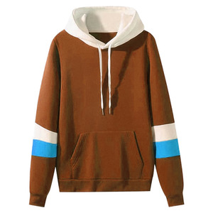 <b>Men's</b> Solid Front Hooded Pullover <b>Sweatshirt</b> Red <b>White</b> Black Casual Regular Fit Fleece Knitted Cotton Winter Pocket Anti-Pilling - Product Image 1