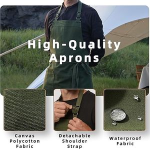 Tablier réglable avec 2 poches, couleur et taille personnalisables, polyester/nylon de haute qualité pour salon de beauté, barbier, femmes et hommes - Product Image 2