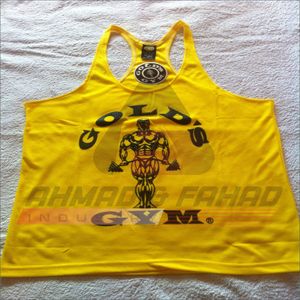 Camiseta sin mangas de verano para hombre, informal, de gimnasio, 100% seda, forro polar, transpirable, con botón de insignia bordado a máquina, ecológica, Ahmad - Product Image 6