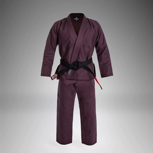 Kimono de BJJ para Adultos, Unisex, Color Morado, 100% Algodón, Corte Regular, Teñido Liso, Ropa de Artes Marciales Resistente - Product Image 1