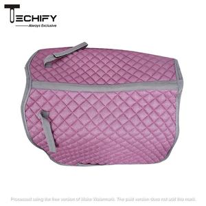 Luxury Pink Glitter Dressage Saddle Pad Quilted Horse <b>Blanket</b> Breathable Equestrian Riding Pad with Soft Lining Durable - Product Image 2