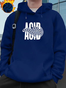 Sudadera con Capucha Extra Grande de Estilo Retro Vintage con Lavado Ácido, Sudadera de Calle de Gran Peso para Hombre, Logotipo Personalizado, 100% Algodón, Invierno - Product Image 1