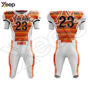 Service OEM, conception personnalisée, uniforme de football américain respirant en polyester, vêtements d'entraînement, nouveau style, haute qualité, transfert thermique - Product Image 2