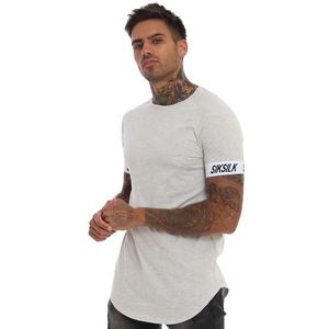 เสื้อยืดคอกลมลายทางแขนพอดีตัว, เสื้อยืดผ้าฝ้ายแฟชั่นสำหรับฤดูร้อนเสื้อยืดฝึกซ้อมเสื้อยืดลำลองพรีเมี่ยม100% - Product Image 2