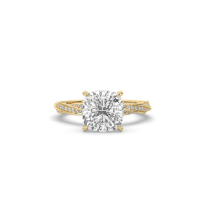 Best 4 Ct Lab grown Cushion Cut Diamond <b>Ring</b> <b>925</b> <b>Silver</b> Gold Unique Style Lightweight Engagement <b>Ring</b> for Women - Product Image 3