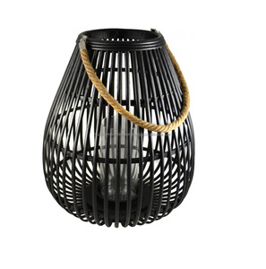 โคมไฟแขวนเทียนแบบเชือกพร้อมโลหะและแก้ว - Product Image 6