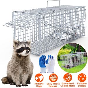 Trappola Pieghevole Resistente da 25,59 Pollici per Animali Domestici con Rilascio Vivi - Per Conigli, Scoiattoli, Opossum, Puzzole, Gattini e Altro! - Product Image 1