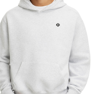 เสื้อฮู้ดดี้ผู้ชายแบบหนา ผ้าฝ้ายฟลีซ ทรงโอเวอร์ไซส์ สตรีทแวร์ MOQ ต่ำ รับบริการสกรีนแบรนด์ - Product Image 4