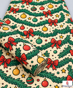 Tela Tejida de Poliéster y Algodón con Estampado Navideño Personalizado, Textil Festivo Transpirable, Fabricante de Telas para Días Festivos, OEM ODM - Product Image 2