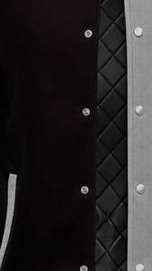 Veste de baseball à manches longues avec logo personnalisé, entièrement personnalisable, faible MOQ, vestes bomber de sport personnalisées - Product Image 4