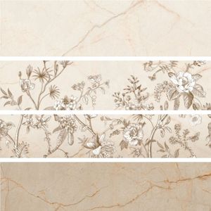 Carrelage mural en céramique blanc brillant de luxe 300x600, style minimaliste pour bureaux d'entreprise haut de gamme et projets d'aménagement intérieur commercial - Product Image 2