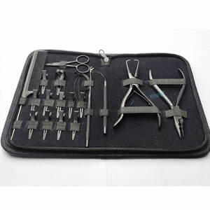 Kit de Herramientas de Instalación de Extensiones de Cabello de Primera Calidad, Alicates de Anillo Micro de Acero Inoxidable y Accesorios, Juego Completo Profesional para Salón - Product Image 4