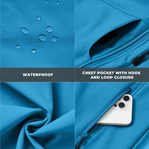 Veste softshell pour homme, très tendance, avec fermeture éclair avant, logo personnalisé, design unique, style streetwear. - Product Image 5