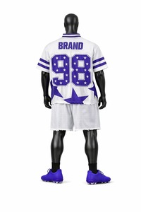 Ensemble Maillot et Short de Football Américain de Qualité Supérieure – Tenue Sportive Respirante Personnalisable pour Entraînement et Matchs - Product Image 3