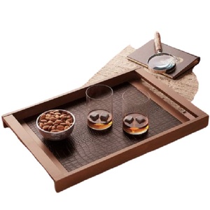 Bandeja Rectangular Decorativa de Madera Personalizada para Servir Comida en Ocasiones Especiales, Bandejas Rectangulares Hechas a Mano en India para Servir Comida - Product Image 4