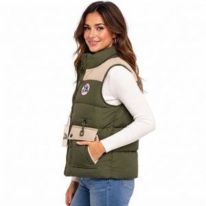 Premium <b>Women</b> Puffer <b>Vest</b> <b>Winter</b> Quilted Outerwear Warm Filling Lightweight Design Comfortable Fit Outdoor Clothing OEM - Product Image 6