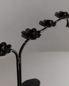 Plateau en aluminium de finition noire de qualité supérieure feuille martelée conception perlée accessoire décoratif pour la maison de noël fait à la main résistant à la chaleur - Product Image 3