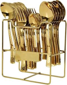 Durable Stainless Steel Cutlery Set Fork Spoon Knife Elegant Kitchen Tableware Premium <b>Flatware</b> for Home Dining - Product Image 1