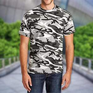 T-shirt pour homme de haute qualité, imprimé sur mesure avec un motif camouflage, logo personnalisé, motif intégral camouflage, 100% coton respirant, tendance - Product Image 5