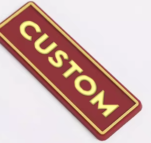 Flexible 3D Embossed PVC Rubber Patch with Heart/Alphabet/Flower Designs for Custom Brand Promotion on Hats & <b>Bags</b> - Product Image 3
