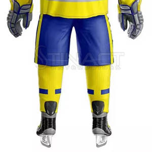 Venta directa de fábrica, uniforme de hockey sobre hielo personalizable con tela duradera y ajuste elástico, perfecto para jugadores. - Product Image 6