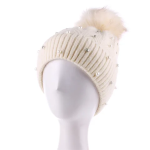 Gorro de Invierno Acrílico Jacquard de Alta Calidad, Elegante, Unisex, Ajustable con Botón, para Uso Diario, Gorros Unisex Más Vendidos - Product Image 2