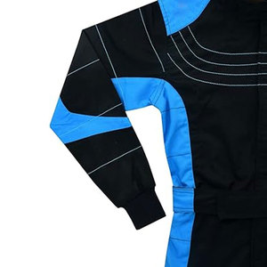 Traje de Motociclismo para Hombre, Manga Larga, Color Negro y Azul, Transpirable, para Todas las Temporadas, 100% Genuino, Calidad Premium - Product Image 3