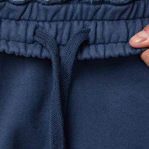<b>Mens</b> Vintage Blue Cotton Blend <b>Sweat</b> <b>Shorts</b> Drawstring Waist Athletic Training Gym Casual Sportswear <b>Shorts</b> - Product Image 5