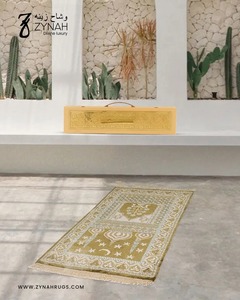 Wholesale Supply Sacred <b>Spaces</b> Luxury Viscose Meditation Mat Soft Islamic Prayer <b>Rug</b> for Daily Worship and Relaxation for Sale - Product Image 3