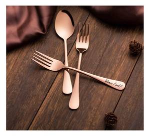 Cubertería Personalizada FORK en Oro Rosa, Regalo para Ella, Mamá, Cocina, Dama de Honor, Despedida de Soltera - Product Image 5