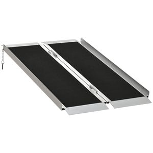 Rampa Portatile Pieghevole in Alluminio da 4 Piedi per Mobilità, con Maniglia per il Trasporto, per Scooter e Dispositivi Ausiliari - Product Image 1